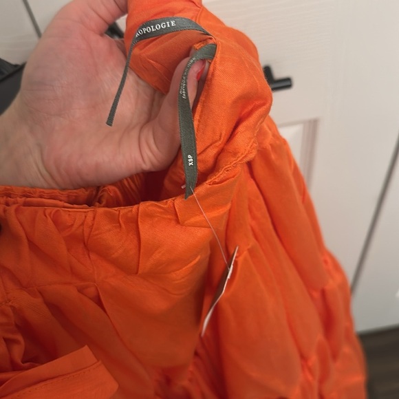 Anthropologie Off-The-Shoulder Tiered High-Low Midi Dress - Picture 8 of 8